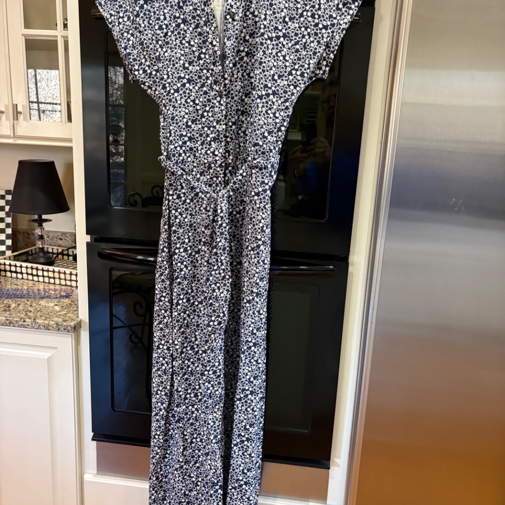 BODEN NEW WITH TAGS NAVY AND WHITE JUMPSUIT 14T_8
